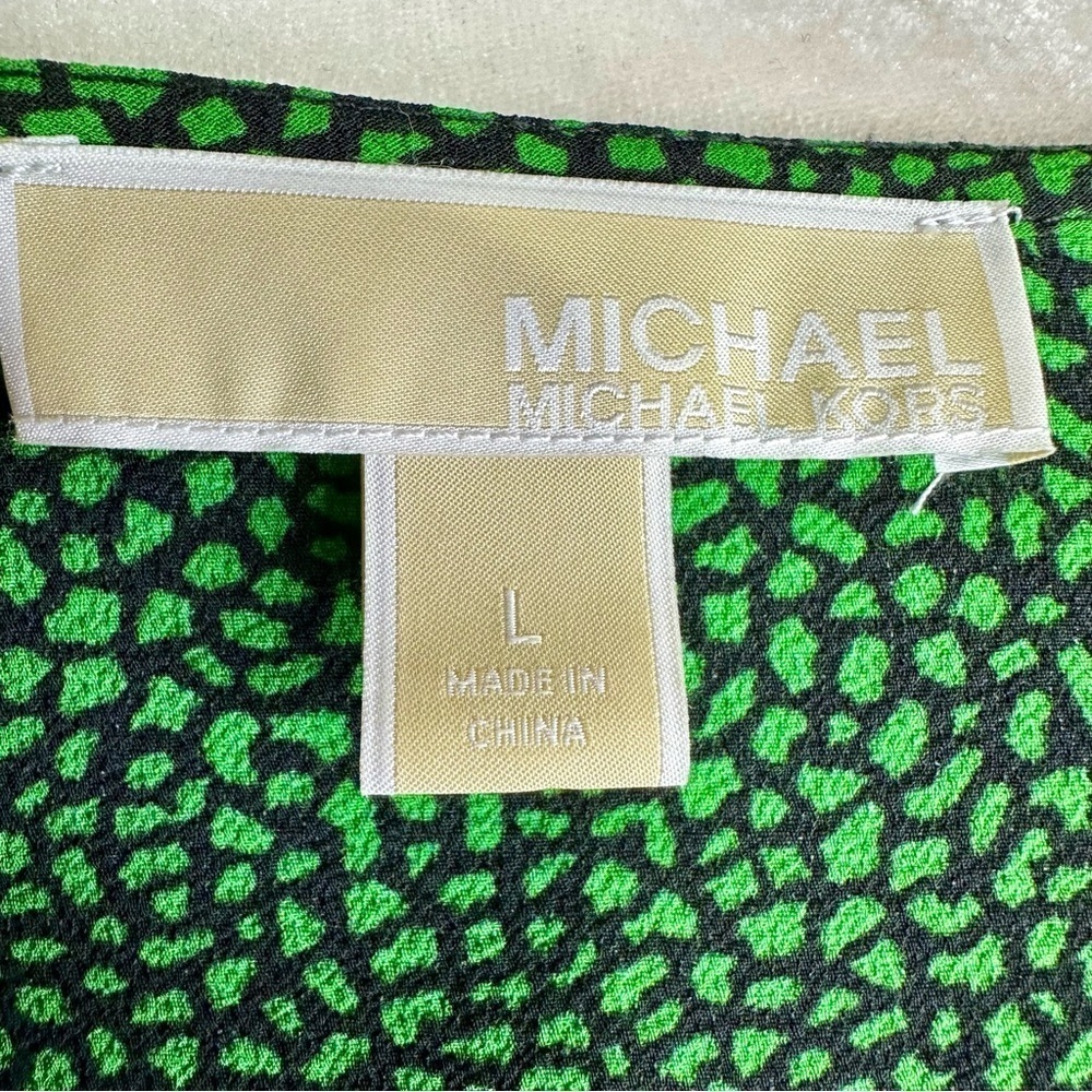 Michael Kors green and black design blouse - Picture 8 of 10